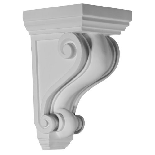 Ekena Millwork COR02X02X04DE-CASE-6 2 1/4 inch W x 2 1/4 inch D x 4 1/4 inch H Devon Corbel (6-Pack),