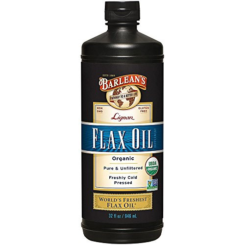Barleans Organic Lignan Flax Oil, 32-oz
