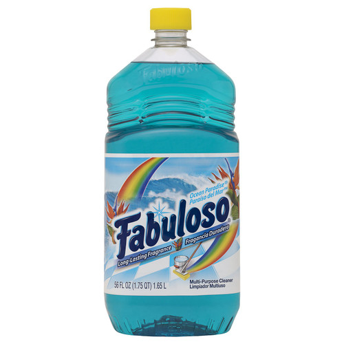 Fabuloso All-Purpose Cleaner, Ocean Cool Scent Paradise, 56 Ounce, (Case of 6 Bottles) 153042