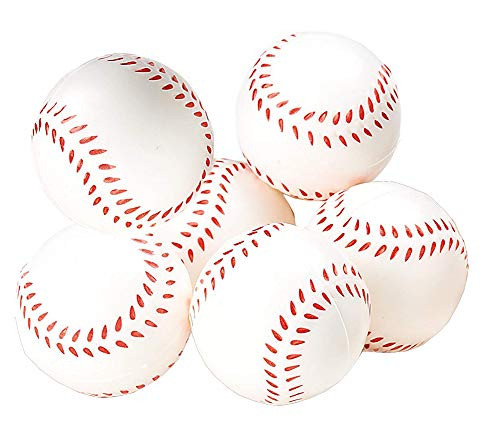 Stress Relief Squeezable Foam Baseball Package of Six (6)
