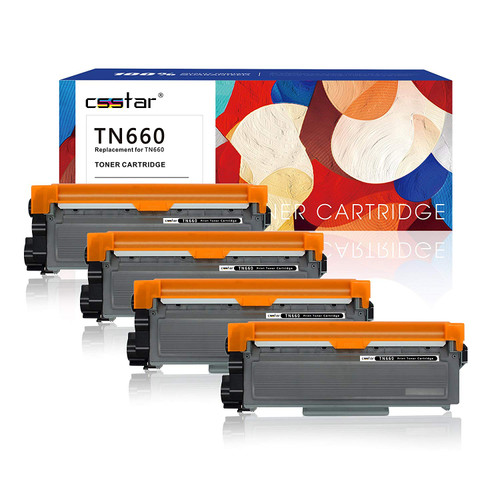 CSSTAR Compatible Laser Toner Cartridges Replacement for Brother TN660 TN630 ( TN-660 TN-630 ) High Yield - Black, 4 Pack CSSTAR Compatible Laser Toner Cartridges Replacement for Brother TN660 TN630 ( TN-660 TN-630 ) High Yield - Black, 4 Pack