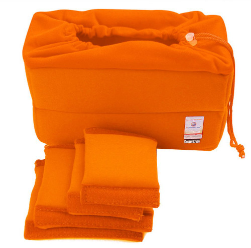 Koolertron NEW Shockproof DSLR SLR Camera Bag Partition Padded Camera Insert, Make Your Own Camera Bag (Orange)