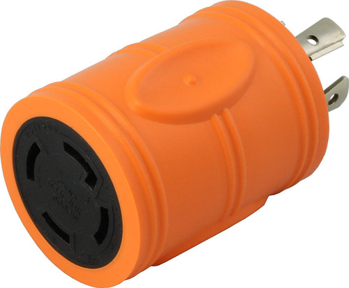 AC Connectors [ADL1420L1430] 20Amp 4 Prong 125/250Volt L14-20P Locking Plug to L14-30R 30Amp 4Prong 125/250Volt Locking Female Connector Adapter