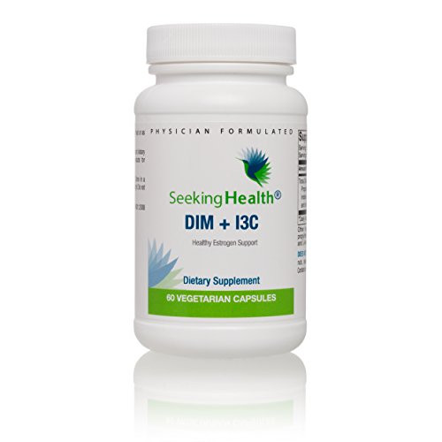 Seeking Health | DIM +13C Estrogen Support | 400 mg per Vegetarian Capsule | Menopause Support | Supports Estrogen Metabolism and Balance