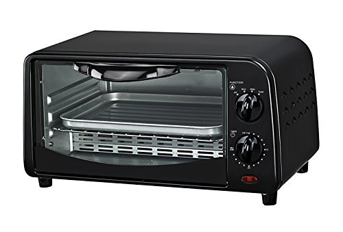 Courant TO-942K 4 Slice Countertop Toaster Oven with Bake and Broil Functions and 30 Minute Timer, Black