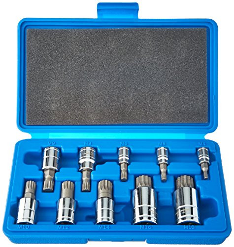 Cal Hawk Tools BSSB10P 10 Piece Spline Bit Socket Set