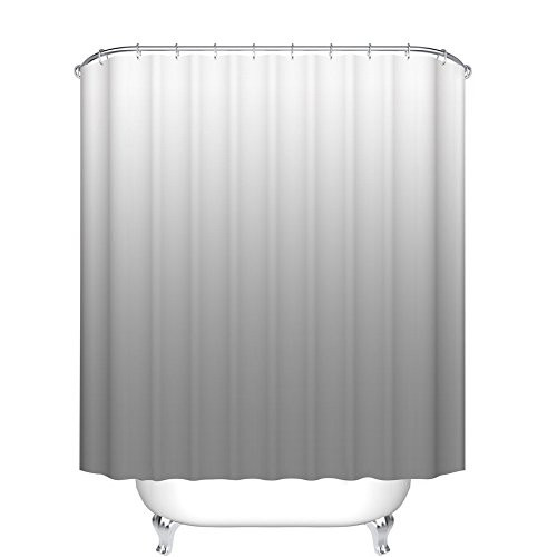 Fangkun Bathroom Shower Curtain Set Home Decorations Ombre Colorful Design Gray White - Polyester Fabric Waterproof Bath Curtains - 12pcs Hooks - 72 x 72 inches Fangkun Bathroom Shower Curtain Set Home Decorations Ombre Colorful Design Gray White - Polyester Fabric Waterproof Bath Curtains - 12pcs Hooks - 72 x 72 inches