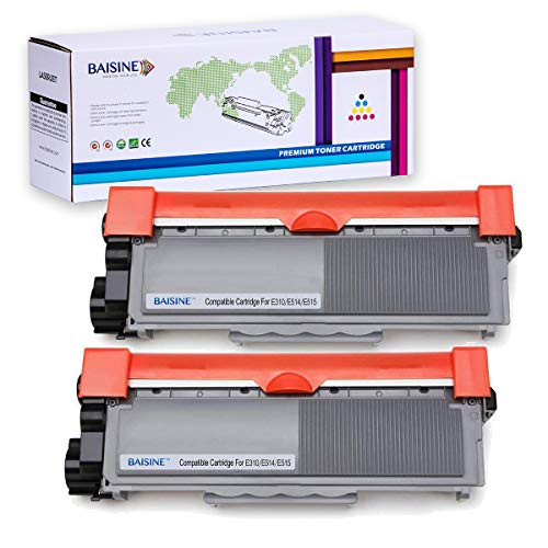 BAISINE Compatible E310 E514 E515 Toner Cartridge Replacement for Dell E310dw E515dw E514dw E515dn Printer - Dell PVTHG, 593-BBKD, P7RMX (2 Black, High Yield 2,600 Pages)