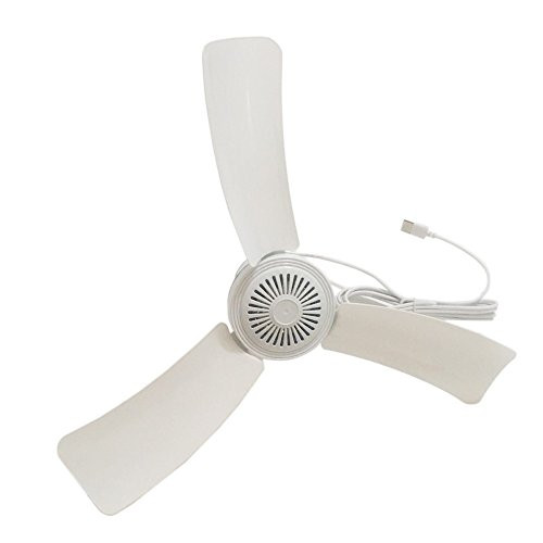 DC 5V Ceiling Fan Portable Mini USB Battery Hanging Fans for Camping Outdoor,Ceiling Tent Gazebo Fan