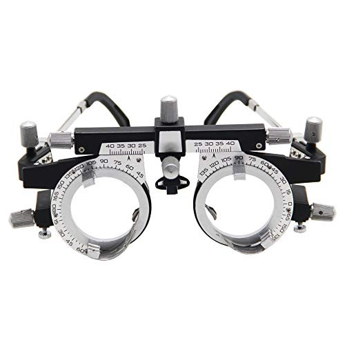 PD 48-80 mm Adjustable Ultra Optical Trial Lens Frame Eye Test Glasses Optometry Optical Titanium Optic Trial Eye Optometry Lens Frame Text Optician TF-B