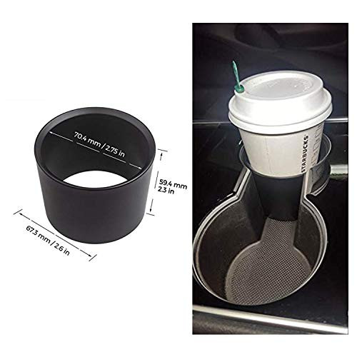 LFOTPP Tesla Cup Holder Insert Expander Adapter,Convenient and Simple Water Cup Stopper, Special for Model 3 P50 P65 P80 P80D Fit Most of Bottles