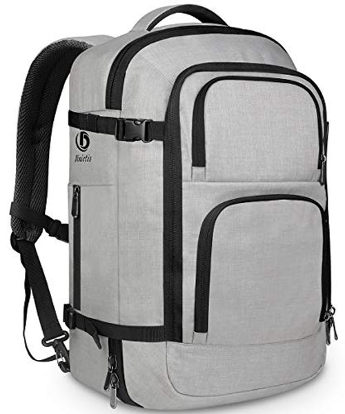 Dinictis 40L Flight Approved Travel Backpack, Waterproof Business Carry on Backpack fit 15.6 Inch Laptop, Durable Weekender Bag for Men and Women(Grey) Dinictis 40L Flight Approved Travel Backpack, Waterproof Business Carry on Backpack fit 15.6 Inch Laptop, Durable Weekender Bag for Men and Women(Grey)