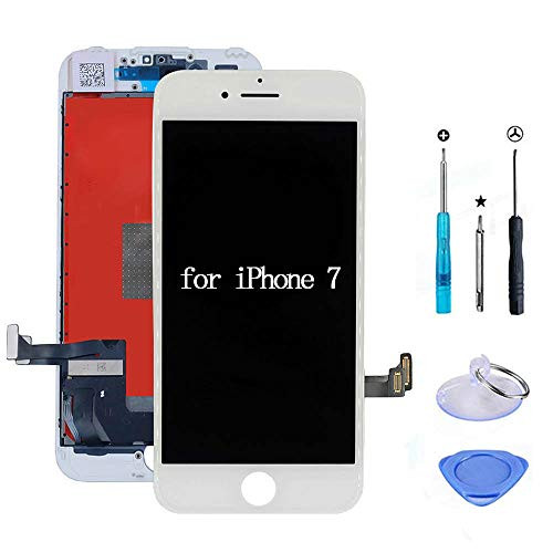 URSEND LCD Touch Screen Display Digitizer Replacement Assembly White for iPhone 7 with Free Repair Tools Kit 