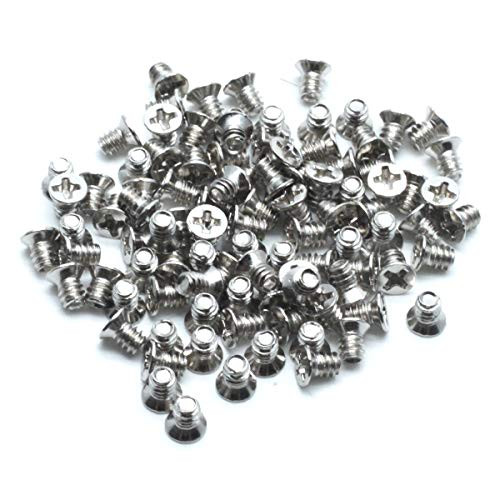 Dasunny 100Pcs M3 x 5mm Countersunk Phillips Flat Head Bolts Machine Screws for 3.5Inch Computer PC Case