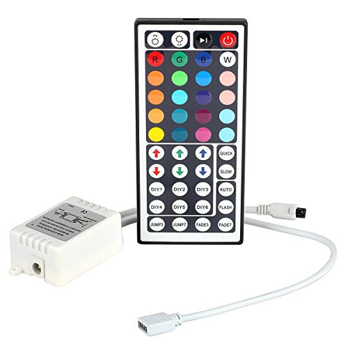 EPBOWPT DC 12V Max 6A 44Key RGB LED IR Remote Controller with Controller Box for SMD 5050 3528 RGB LED Strip Lights EPBOWPT DC 12V Max 6A 44Key RGB LED IR Remote Controller with Controller Box for SMD 5050 3528 RGB LED Strip Lights