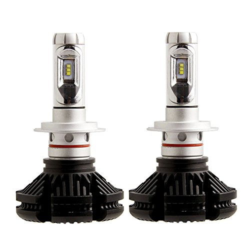 Car X3 LED Headlight Bulbs(2pcs) & LED Bulbs 50W 6000lm Super Bright High Power ZES LED Chips and DIY 3 Colors (White / Gold / Ice Blue) Single Beam LED Headlight Bulbs Conversion Kits--H7