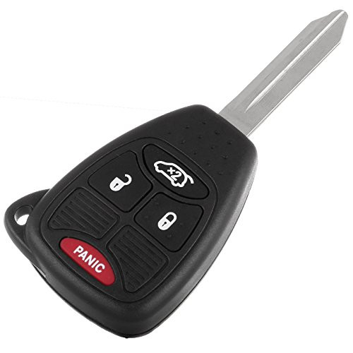 SCITOO Compatible with Keyless Shell, 1PC New Replacement Keyless Key Fob Shell Case fit Chrysler Jeep Keyless 4 Button M3N65981772,M3N5WY72XX,OHT692713AA,OHT692714AA,OHT692427AA