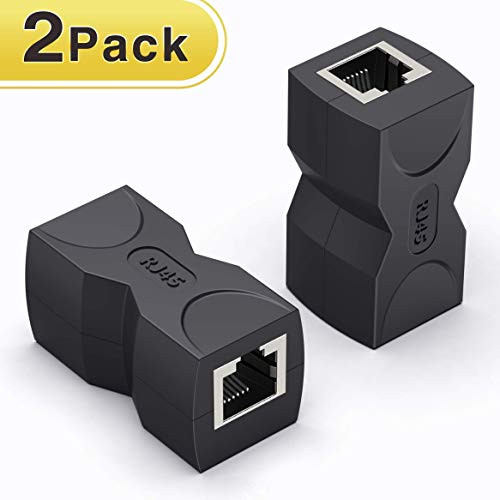 RJ45 Coupler/Ethernet Coupler,Wenter 2 Pack in Line Coupler Cat7 Cat6 Cat5e Ethernet Cable Extender Adapter Female to Female