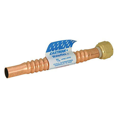Eastman 0438118 Copper Water Heater Connector 3/4" FIP, 18" Length