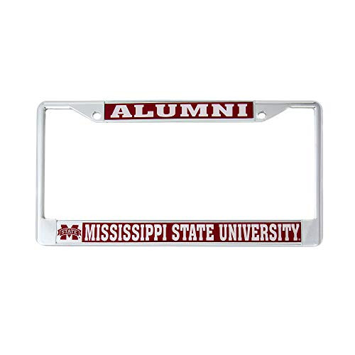 Desert Cactus Mississippi State University Alumni Metal License Plate Frame for Front Back of Car Officially Licensed MSU Bears (Alumni)