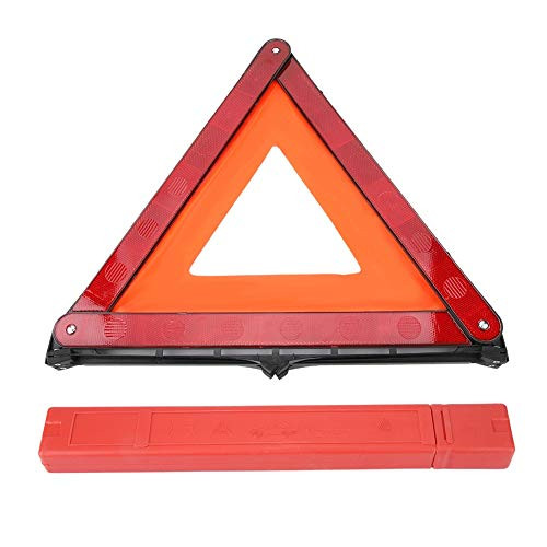 Cuque Reflective Triangle Foldable Car Reflective Triangle Emergency Fault Sign Warning Board Car Stop Sign Warning Road Safety Triangle Kit
