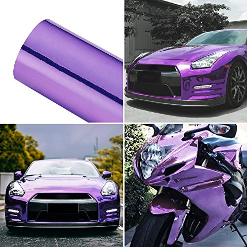 ATMOMO Purple Glossy Colorful DIY Car Body Films Vinyl Car Wrap Sticker Decal Air Release Film 1.52Mx20CM ATMOMO Purple Glossy Colorful DIY Car Body Films Vinyl Car Wrap Sticker Decal Air Release Film 1.52Mx20CM