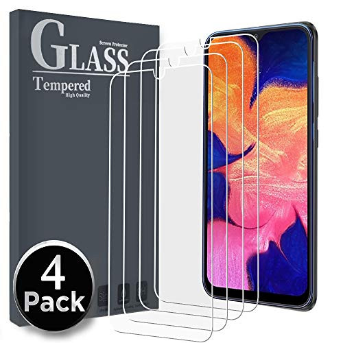 Ferilinso Screen Protector for Samsung Galaxy A10/ M20/ M10,[4 Pack] Tempered Glass Screen Protector with Lifetime Replacement Warranty