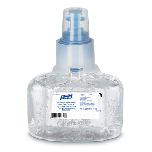 PURELL 130303CT Advanced Green Certified Instant Hand Sanitizer Refill Gel, 700 mL, LTX7 (Case of 3)
