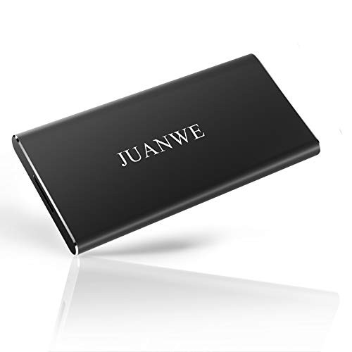 JUANWE 120GB USB 3.0 External Portable SSD, High Speed Read/Write Ultra Slim Solid State Drive - Black
