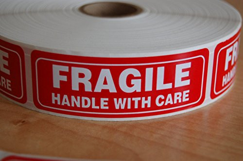 1000 FRAGILE(1x3) Sticker Handle With Care Fragile Label/Sticker