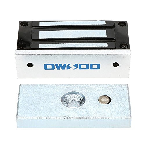 OWSOO 60KG 132lbs Holding Force Electric Magnetic Lock for Door Access Control System Electromagnet Fail-Safe NC Mode