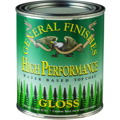 General Finishes QTHG High Performance Water Based Topcoat, 1 quart, Gloss