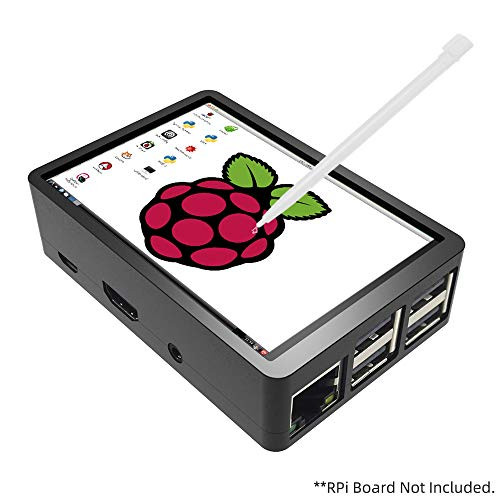 Flight-sky 3.5 inch Touch Screen with Case for Raspberry Pi 3B+ /3B /2B, 320x480 Pixel Monitor TFT RPi 3B+ 3B 2B LCD Display Support Raspbian, Ubuntu, Kali, RetroPie System