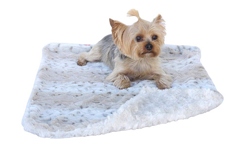 The Dog Squad Minkie Binkie Blanket Frosted Snow Leopard, 20 by 30 Square Feet