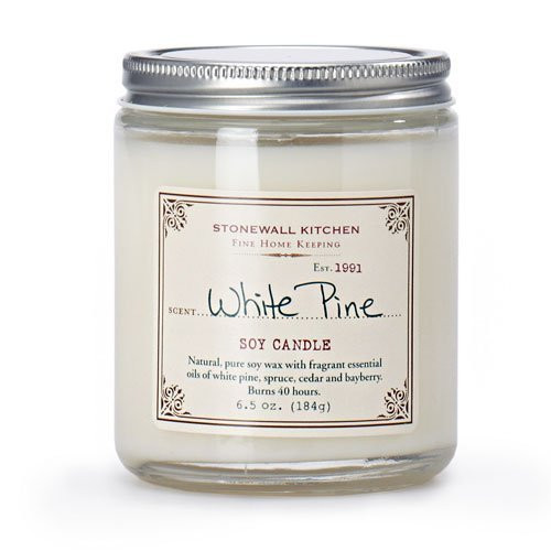 Stonewall Kitchen White Pine Soy Candle, 6.5 Ounce