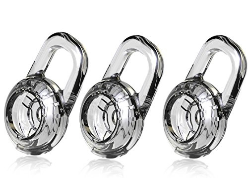 ITIS 3 Pcs Quality Replacement Eargels Ear Bud Gel Tips for PLANTRONICS Discovery 925/975, Marque M155, Marque 2 M165,Savor M1100, M100 M55 M28 M25 Wireless Bluetooth Headset (Small)