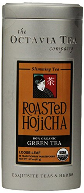 Octavia Tea Roasted Hojicha (Organic Green Tea) Loose Tea, 1.87-Ounce Tin Octavia Tea Roasted Hojicha (Organic Green Tea) Loose Tea, 1.87-Ounce Tin