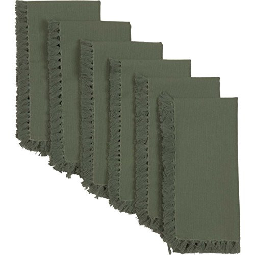 VHC Brands Harvest & Thanksgiving Farmhouse Tabletop & Kitchen - Cassidy Green Napkin Set of 6, VHC Brands Harvest & Thanksgiving Farmhouse Tabletop & Kitchen - Cassidy Green Napkin Set of 6,