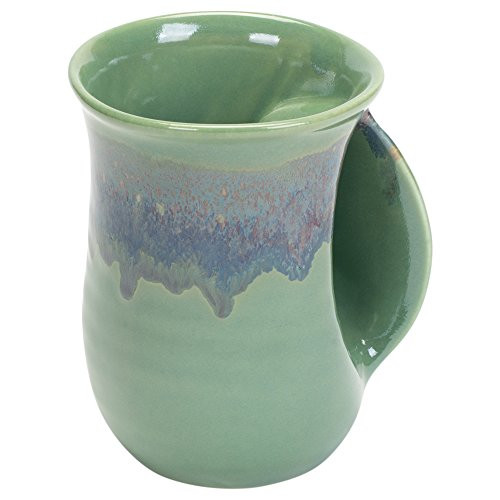 Clay in Motion Handwarmer Mug - Misty Green - Right Handed Clay in Motion Handwarmer Mug - Misty Green - Right Handed