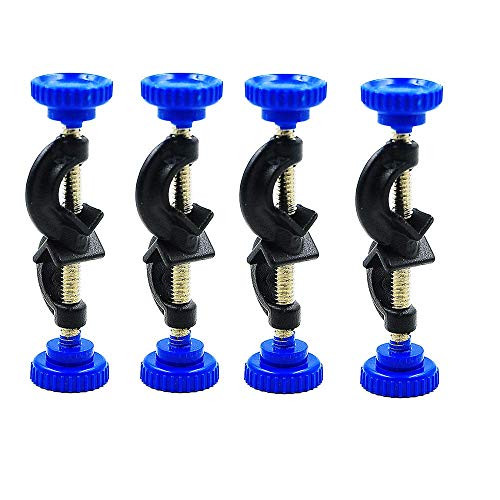 Lab Stand Clamp Holder Boss Head Aluminium Alloy Body Right Angle 4pcs Rods up to 18mm in Dia.