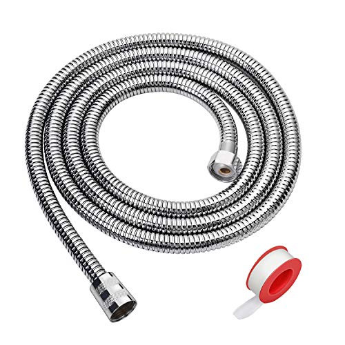 Shower Hose, Blissland 79 Inches Extra Long Chrome Handheld Shower Head Hose With Brass insert and nut