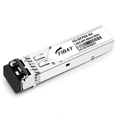 Fibay 1G SFP for Juniper QFX-SFP-1GE-SX EX-SFP-1GE-SX SRX-SFP-1GE-SX 1000BASE-SX Mini-GBIC Transceiver Module MMF, 850nm, 550m, LC, DOM