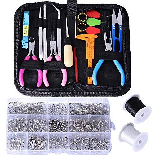 Supla Jewelry Making Supplies Kit with Jewelry Making Tools Jewelry Findings Jewelry Wires for Jewelry Repair and Beading