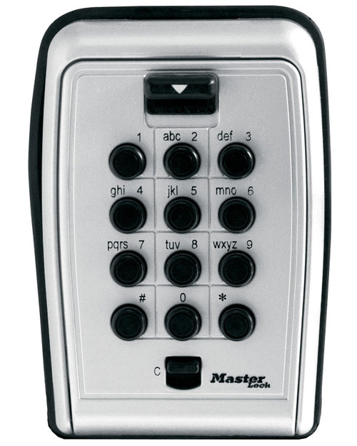 Master Lock Lock Box, Set Your Own Combination Push Button Wall Mount Key Safe, 3-1/8 in. Wide, 5423D