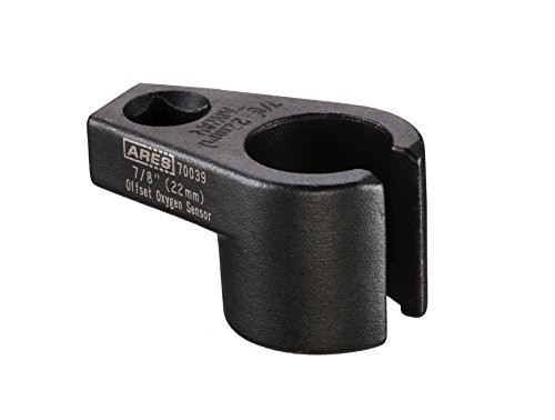ARES 70039 | 3/8-inch Drive by 7/8-inch (22mm) Offset Oxygen Sensor Socket | Wire Gate Accesses Sensor from The Side, Preventing Damage to Wires
