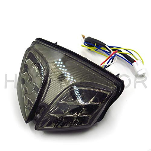 HTT Group Motorcycle Smoke LED Tail Brake Light with Integrated Turn Signals Indicators For Suzuki 2008-2013 GSXR 600 750/2008-2013 GSXR 1000