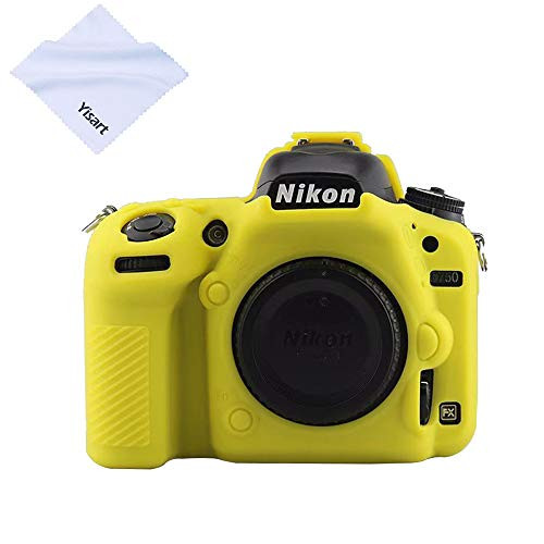 Yisau Nikon D750 case Camera Housing Case, Professional Silicion Rubber Camera Case Cover Detachable Protective for Nikon D750 Digital Camera- (Yellow)