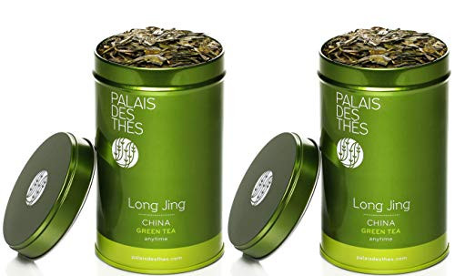 Palais des Thés Long Jing Green Tea, 3.5oz Metal Tin (2 Pack)