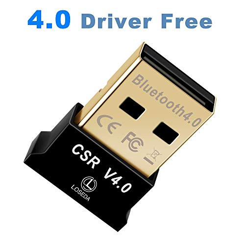 LSSEDA Bluetooth USB Adapter, CSR 4.0 Bluetooth Dongle, Wireless Receiver for Laptop PC Support 10/8/7/Vista/XP, Mouse and Keyboard, Headset