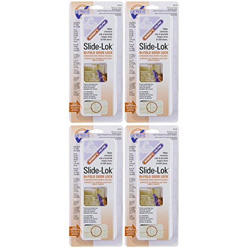 Mommy's Helper Slide-Lok Bi-Fold Door Lock, 4 Count